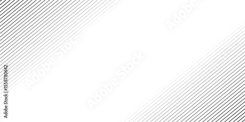 Horizontal line pattern. From thin line to thick. Parallel stripe. Black streak on white background. Straight gradation stripes. Abstract geometric patern.