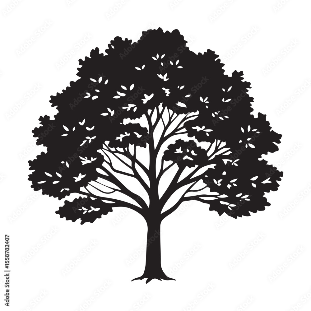 Fototapeta premium tree silhouette vector