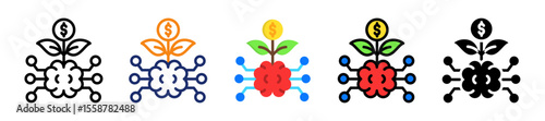 Artificial Intelligence Investment Icon
