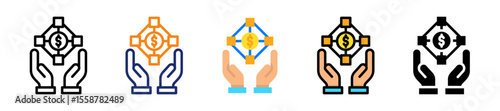 Blockchain Funding Icon
