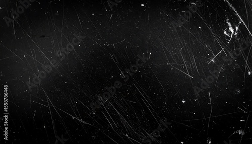 Scratched dark surface