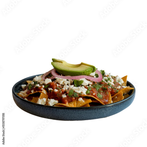 Chilaquiles isolated image on white background