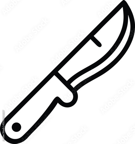 Knife icon design for outdoor and survival use