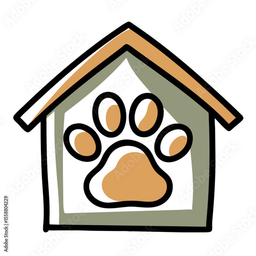 dog in the house