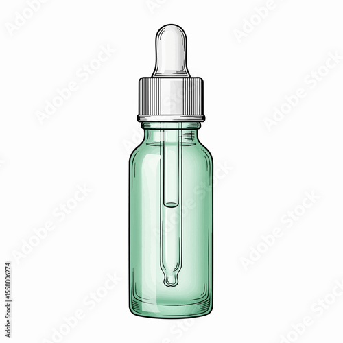 Mint Green Slim Cylinder Dropper