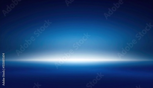 Serene blue gradient background with soft light emanating, ideal for calming designs and presentations