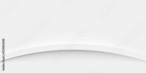 White 3d shelf on the wall.