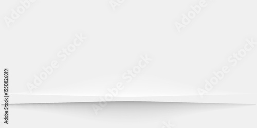 White 3d shelf on the wall.