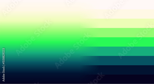 Green gradient background abstract transition color palette. Horizontal modern digital smooth gradient green minimal design.