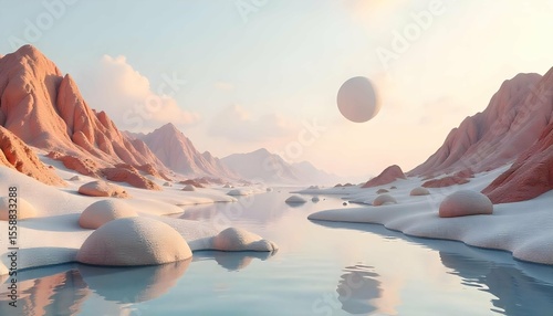 Serene Surreal 3D Landscape Collection
