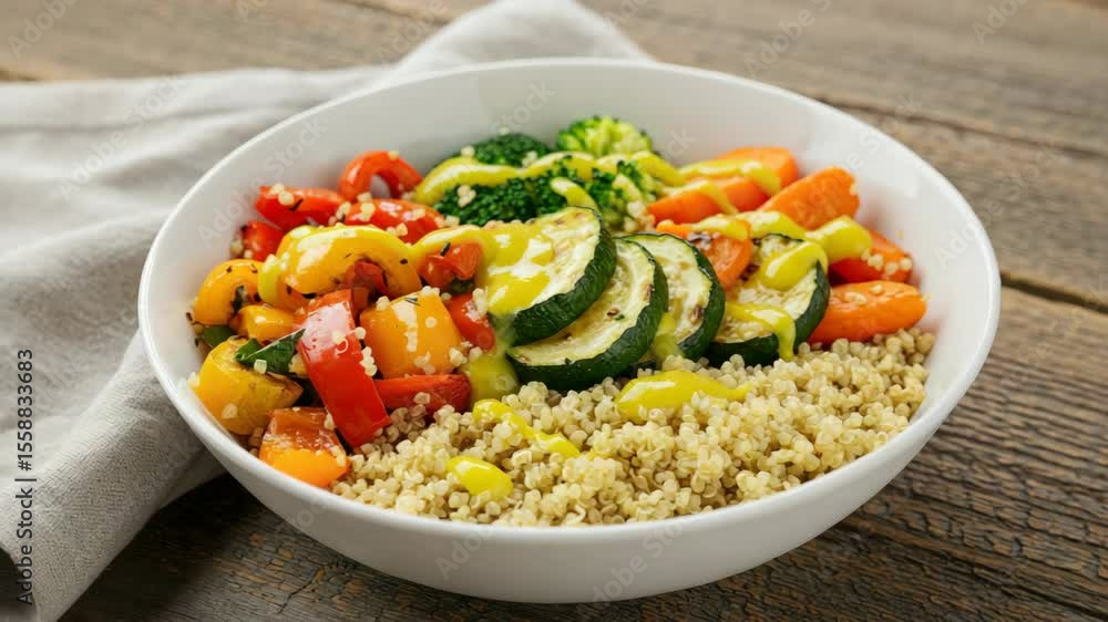 Roasted vegetable quinoa bowl Roasted vegetable quinoa bowl