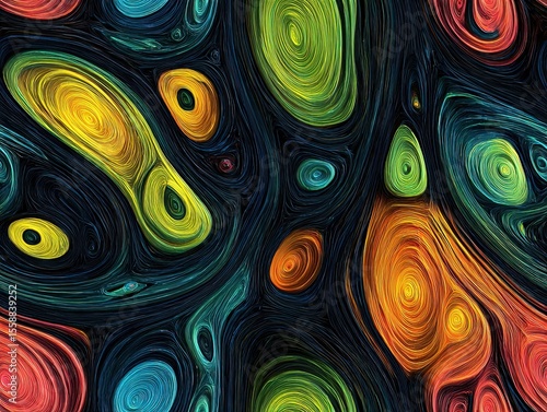 Dynamic Modern Artistic Visions in Vibrant Abstract Design