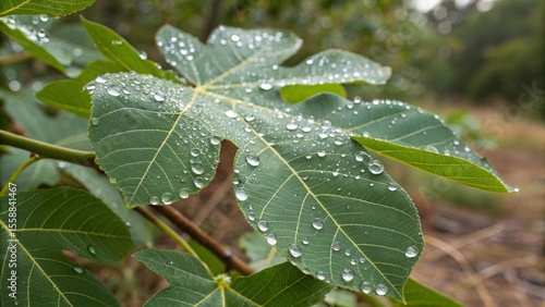 rain drops on a leaf
