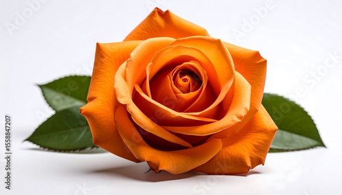 Fototapeta Naklejka Na Ścianę i Meble -  Vibrant orange rose close-up