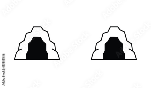 Travel and recreation in the mountains. Tourist signs Mountains, tent, campfire. Outdoor recreation.      