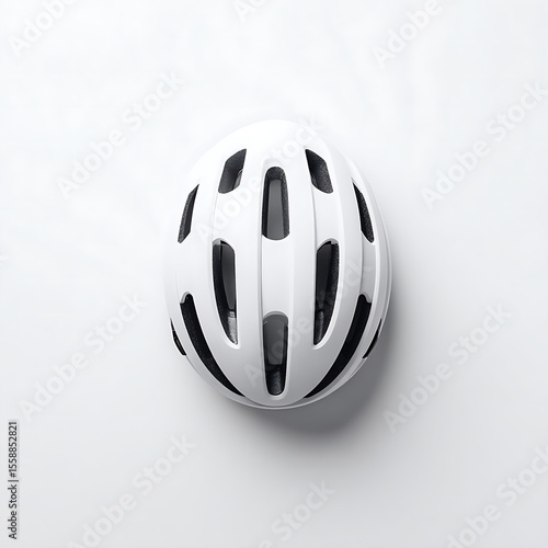 Cycling Safety Gear Flat Lay with Copy Space