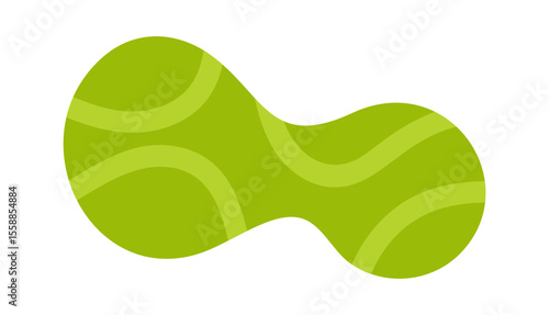 Green liquid bubble message frame