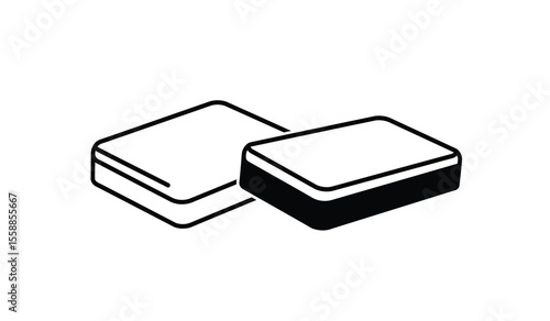 sponge icon vector design template simple and clean