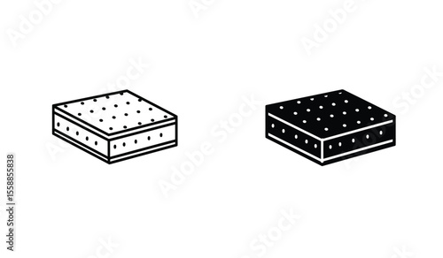 sponge icon vector design template simple and clean