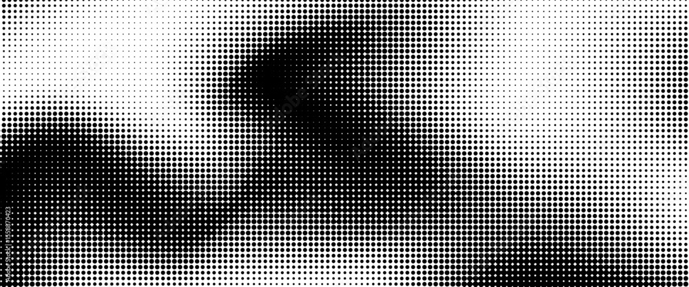Fototapeta premium Point wave noise texture. Abstract dot background. Technological cyberspace background.
