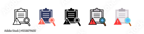 Risk Assessment multiple icon