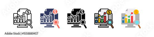 Financial Analysis multiple icon