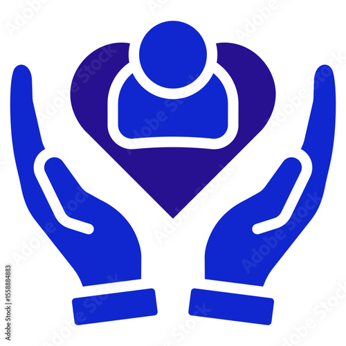 Caring Glyph Icon