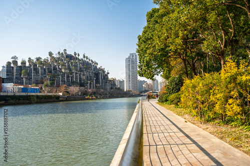 Photography A amazing architectural masterpiece,  Tian an 1000 trees building complex, locat