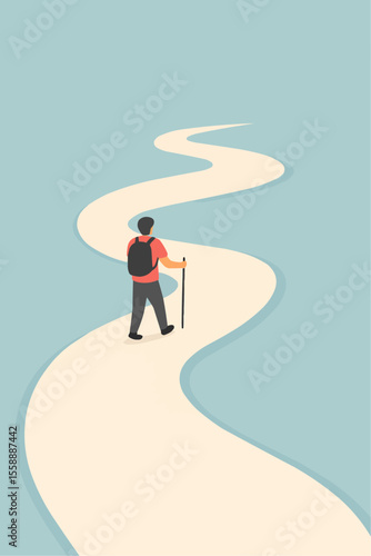 businessman walking on the road