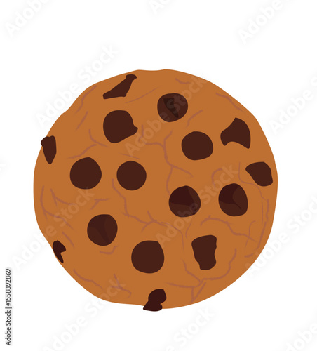 Delicious chocolate chip cookies. chocolate cookie