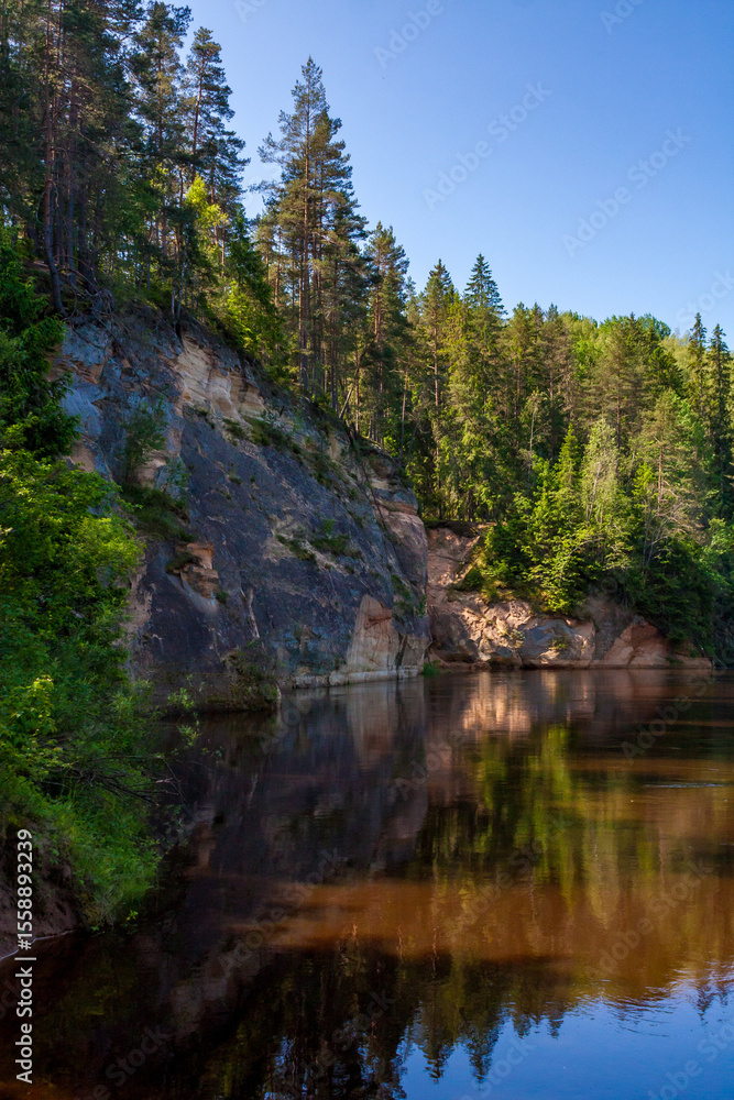 Landscape in Gauja national park, Latvia Landscape in Gauja national park, Latvia