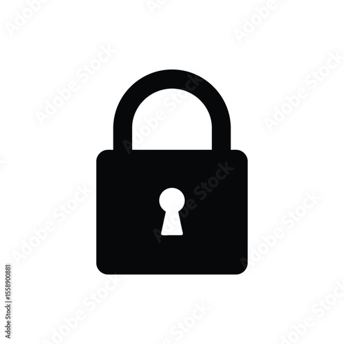 Standard padlock security device for home and office safety lock with keyhole design