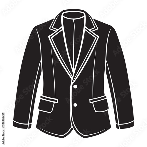 Elegant Black Blazer Jacket Classic Men's Fashion