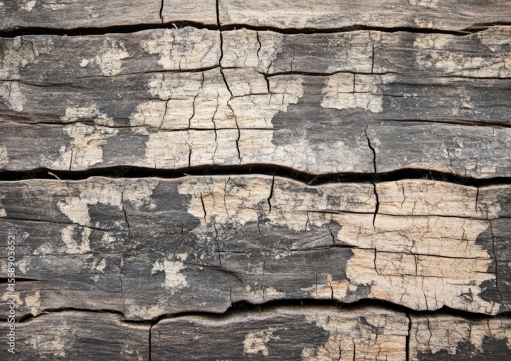 Obraz premium The wood grain is rough and the wood is old