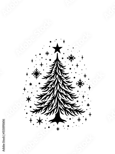 christmas tree vector