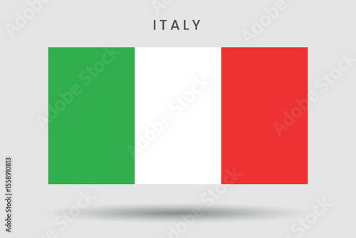 Flat style Italy flag icon. Isolated on white background. Free Download Flat style Italy flag icon. Isolated on white background. - GFXLoad