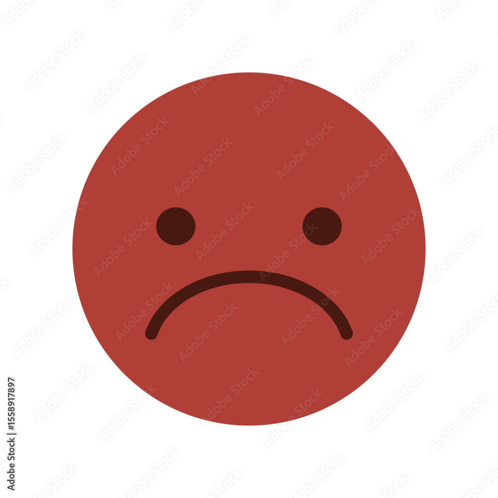 Fototapeta premium Emoticons Bad Negative Face Emoji Mood