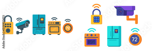 Smart home devices showcase modern technology for everyday convenience and security in home automation innovations