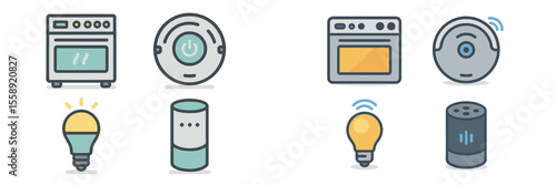 Home automation devices showcase smart technology for modern living and convenience