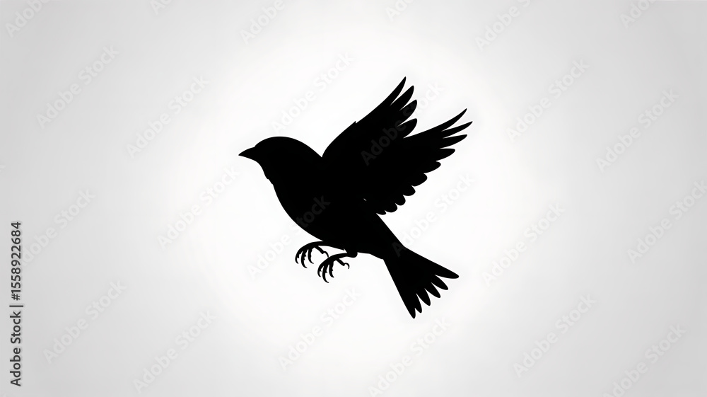 Fototapeta premium eagle silhouette vector