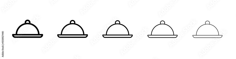 cloche icon vector thin outline style sign cloche icon vector thin outline style sign