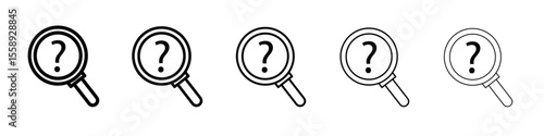 curiosity icon vector thin outline style sign