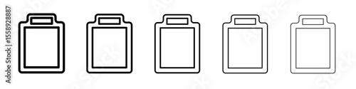 cutting board icon vector thin outline style sign