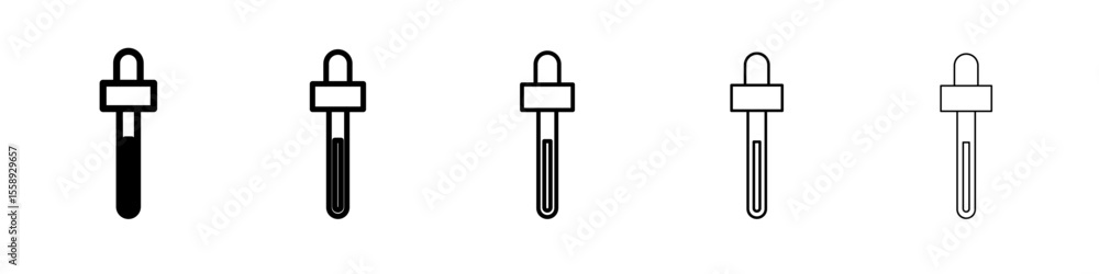 dropper icon vector thin outline style sign dropper icon vector thin outline style sign