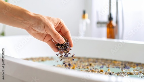 Hand Pouring Lavender Bath Salts