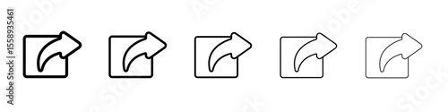 Horseshoe icon vector thin outline style sign