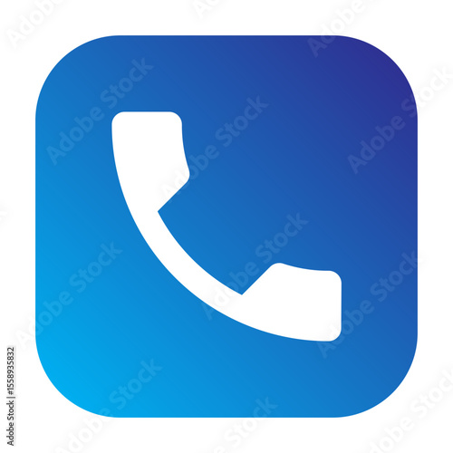Line icon of call for communication interface, suitable for mobile or web UI/UX design.