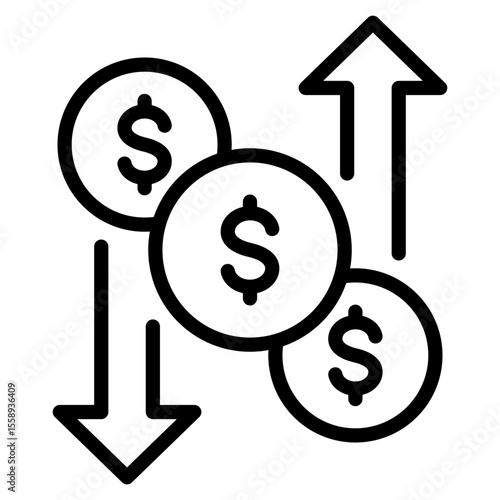 Cash Flow Risk Icon