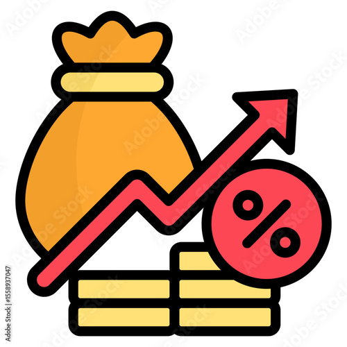 Economic Inflation Icon