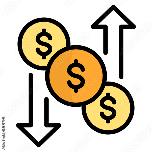 Cash Flow Risk Icon
